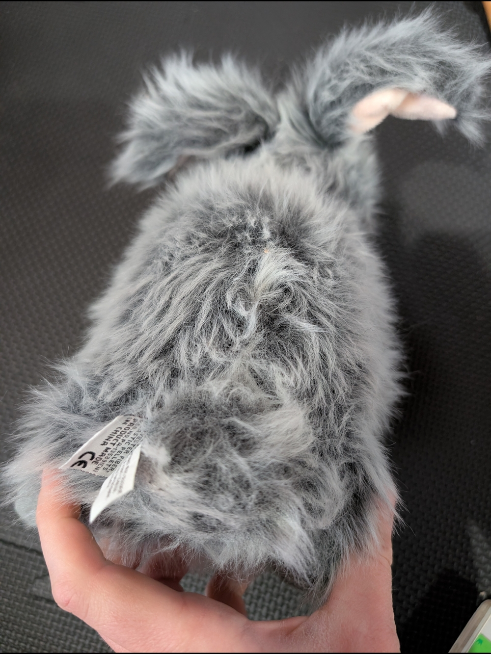 Webkinz Angora Rabbit Plush Stuffed Animal Gray Rabbit Bunny - Picture 9 of 9